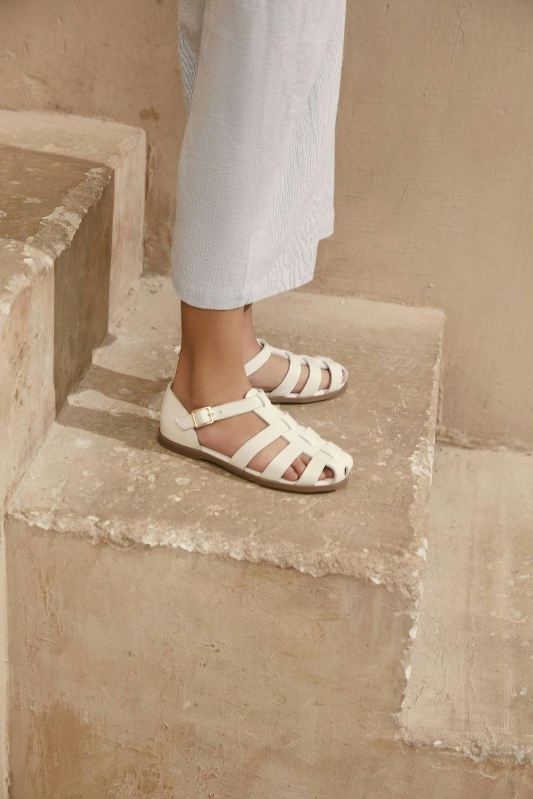 Lana Interlocked Leather Strap Sandals