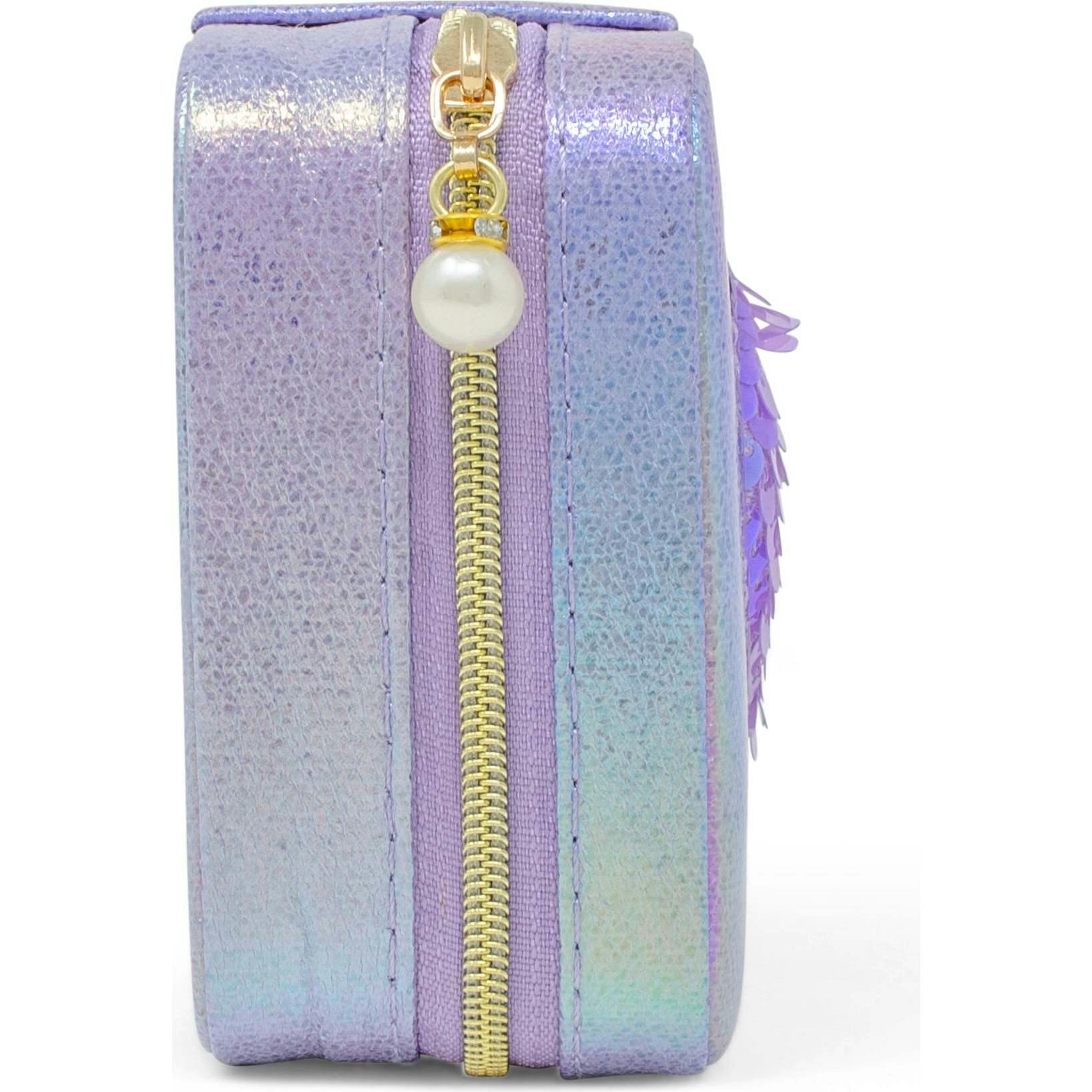 Girl's Sparking Sequin Heart Jewelry Box