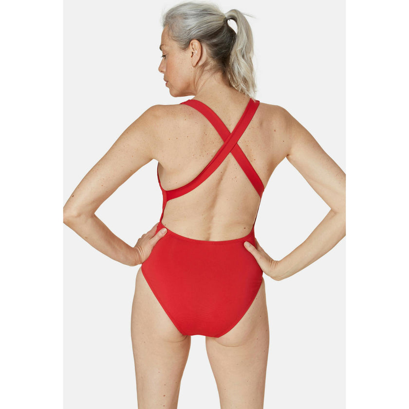 The Tulum One Piece - Eco Nylon - Cherry Red - Classic