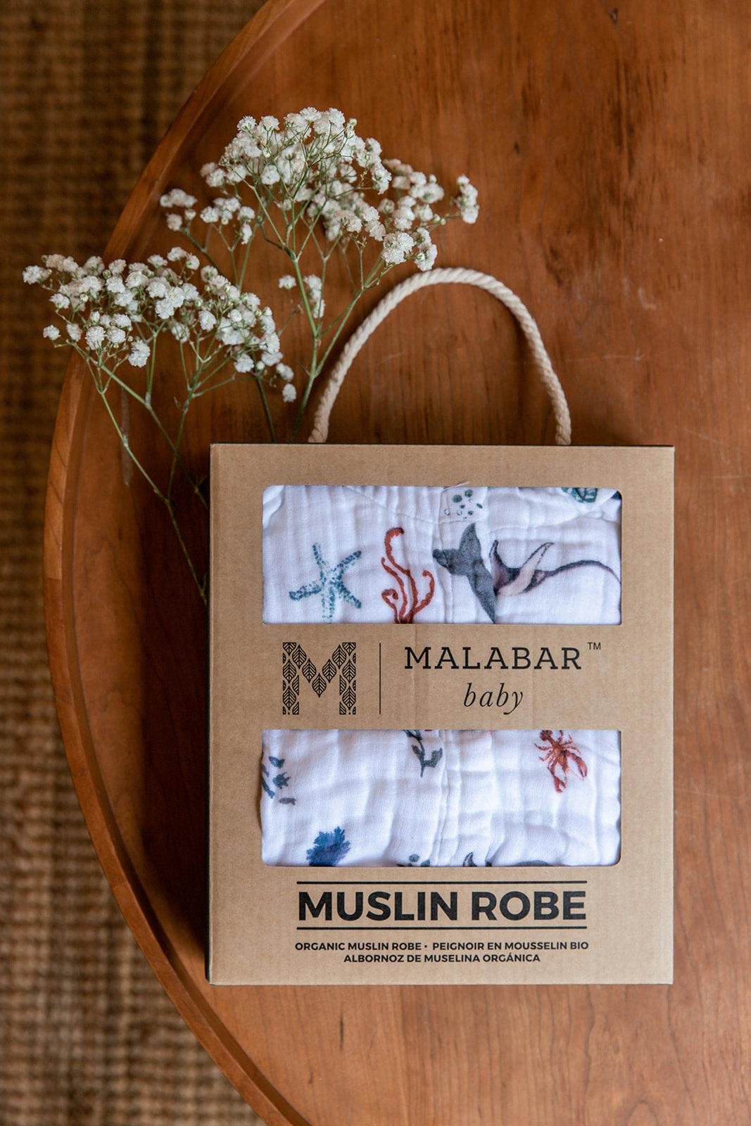 Certified Organic Muslin Reversible Bath Robe