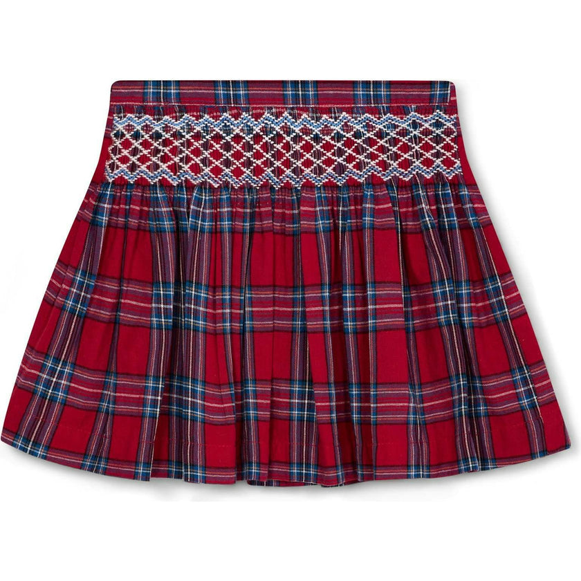 Smocked Girls Skirt Lilla