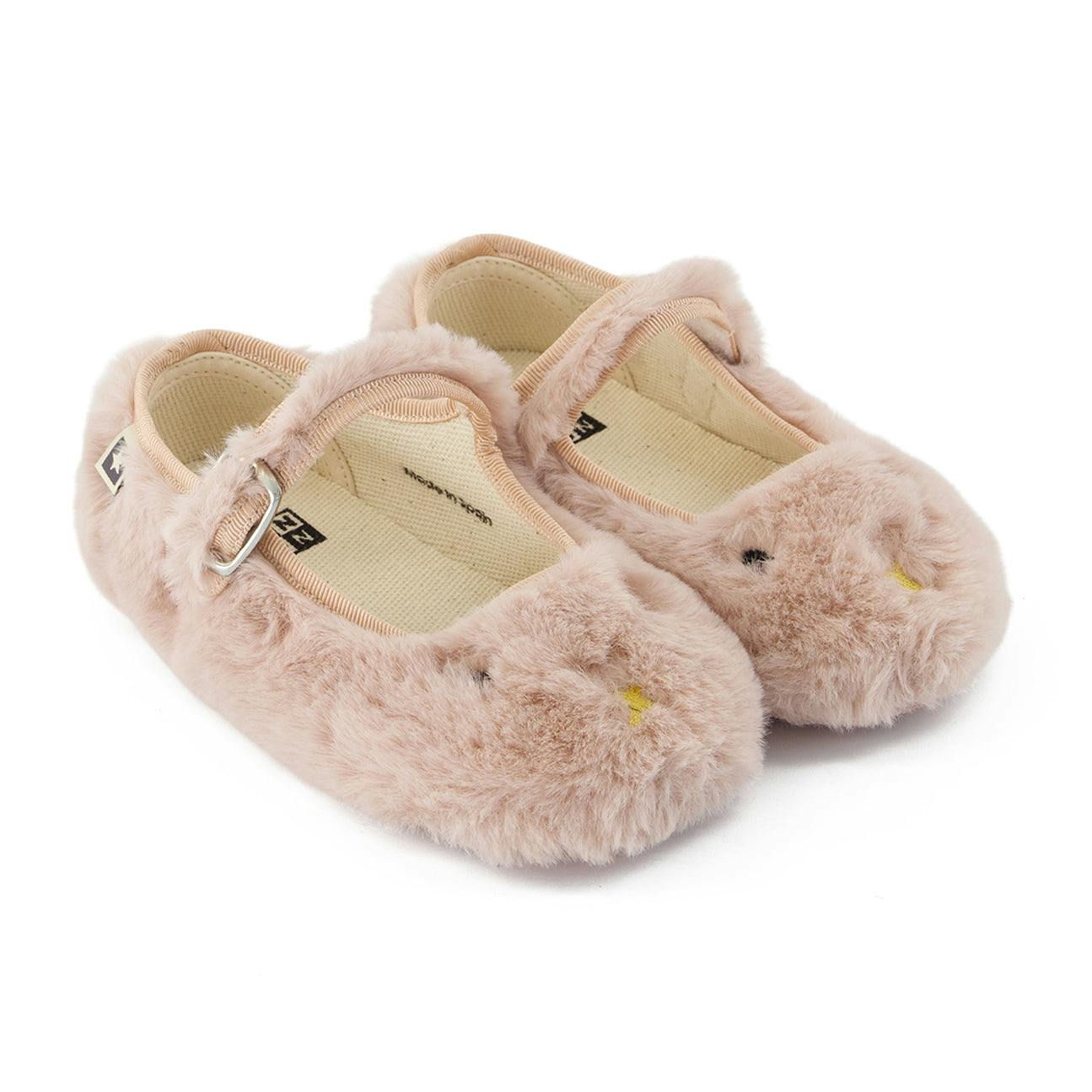 BONTON Mia Bunny Slippers - Rose Bacon