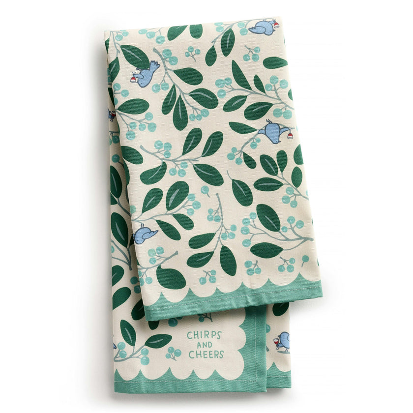 Chirps and Cheers Tea Towel