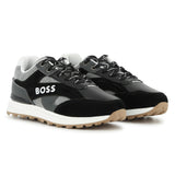 Black Branded Athletic Sneakers