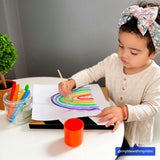 Smooth Stix Watercolor Gel Crayons - Includes Paintbrush - Set of 6