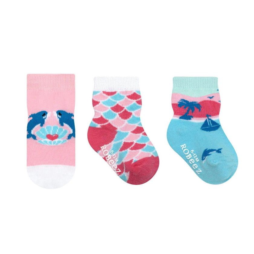 Fun in the Sun Assorted Girls 3pk Socks