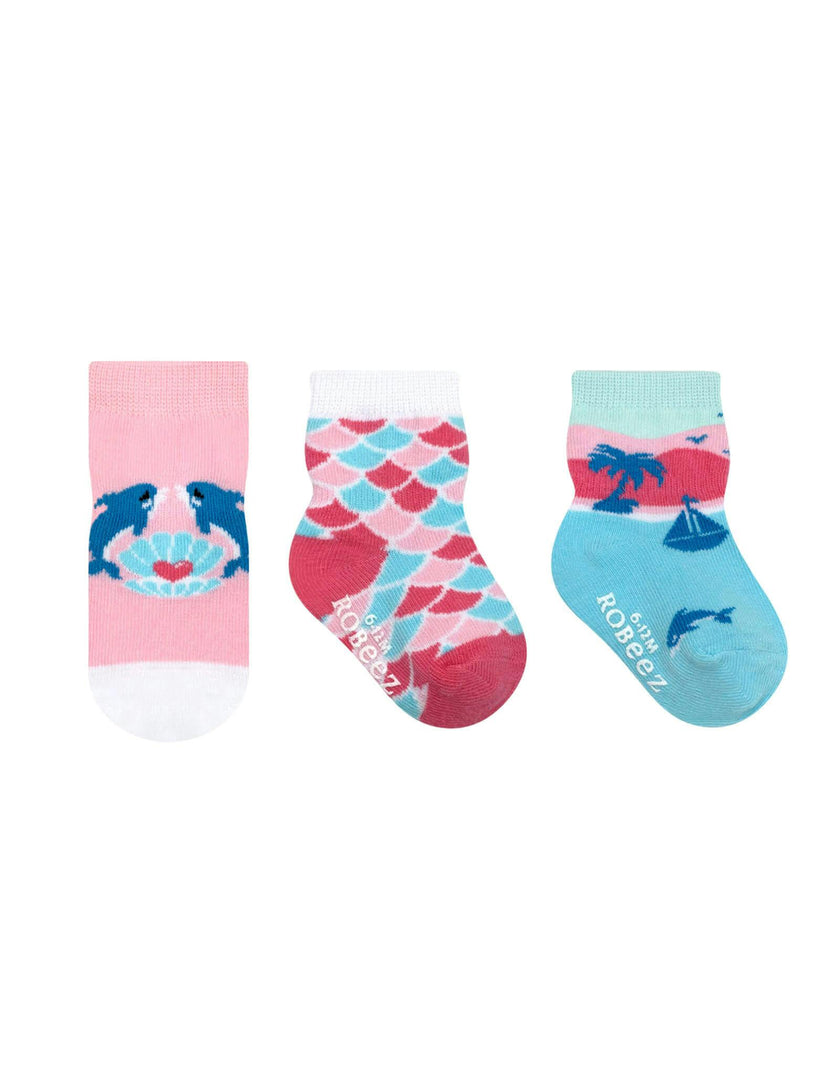 Fun in the Sun Assorted Girls 3pk Socks