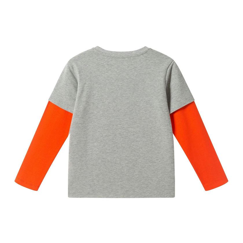 Boys Halloween Two-Fer Tee | Candy Tester - Grey
