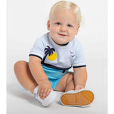 Knit Shortall With Ocean Scene