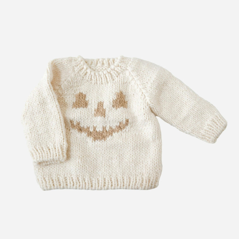 Jack-O-Lantern Sweater - Cream