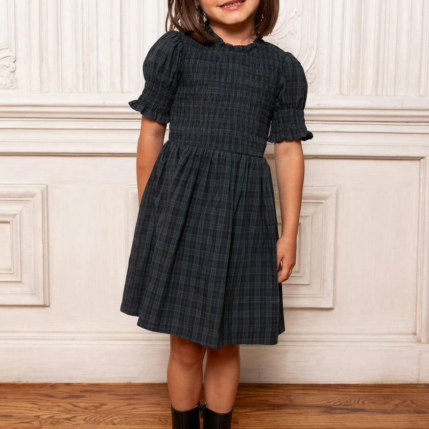 Mini Finley Dress in Twilight Pine Plaid