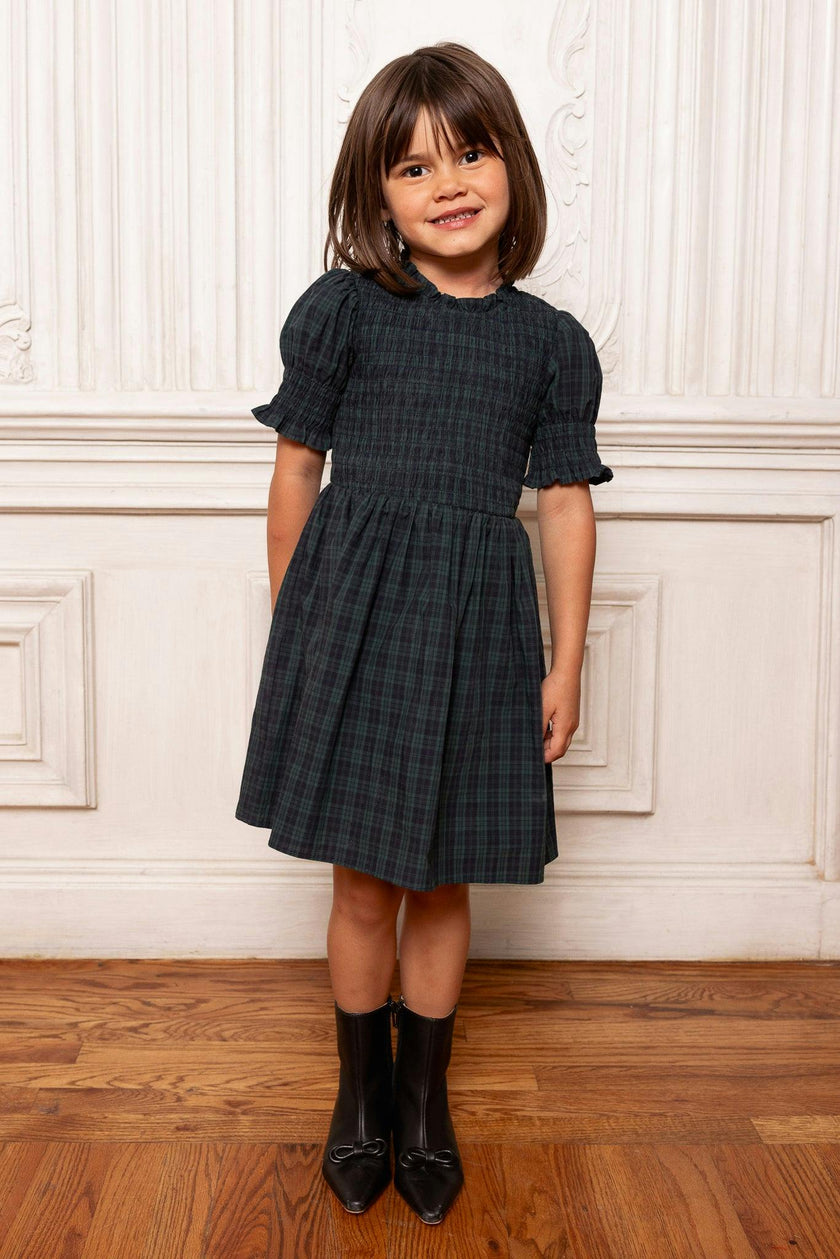 Mini Finley Dress in Twilight Pine Plaid