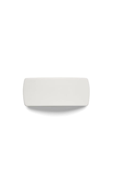Jumbo Box Barrette in White Matte