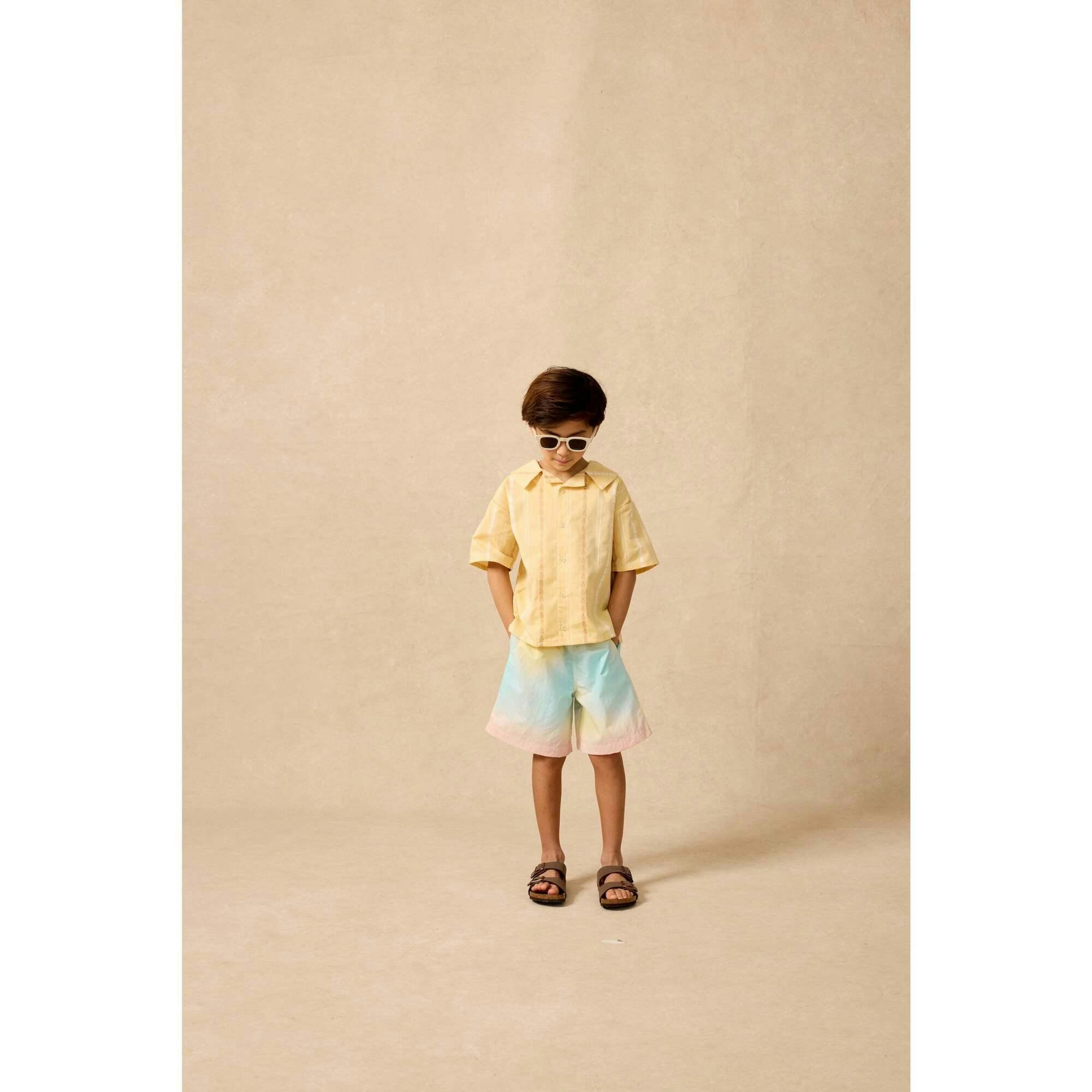 Bowling Shirt in Pineapple Stripe