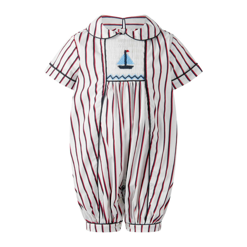 Sailboat Smocked Babysuit