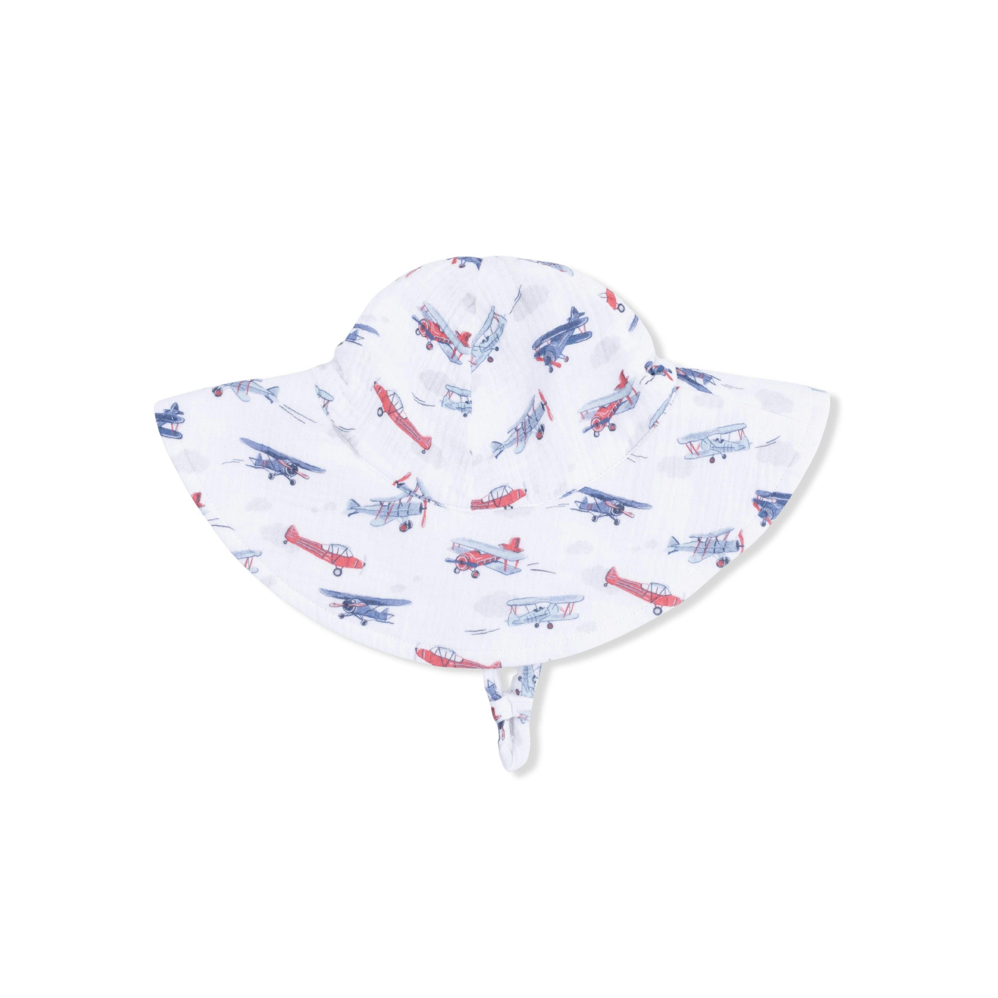 Vintage Planes - Wide Brim Sun Hat