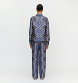 The Liv Top - Brown Cobalt Medallion