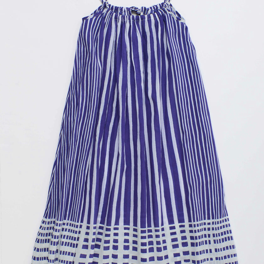 BALI STRIPED DRESS BLUE & WHITE