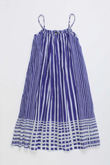 BALI STRIPED DRESS BLUE & WHITE