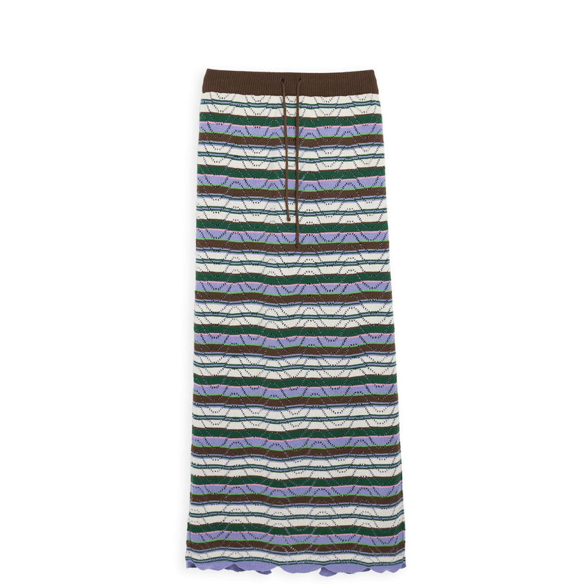 women's organic cotton midi skirt – juicy grape