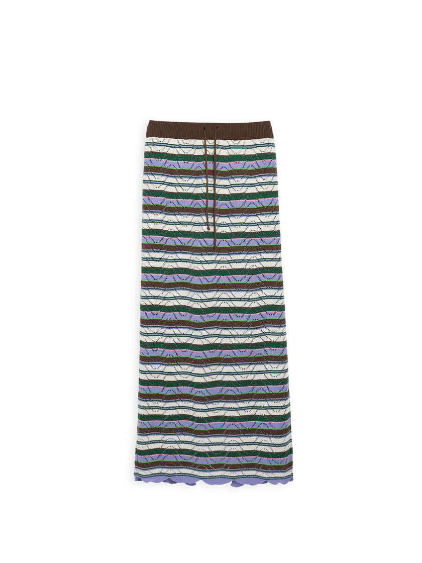 women's organic cotton midi skirt – juicy grape