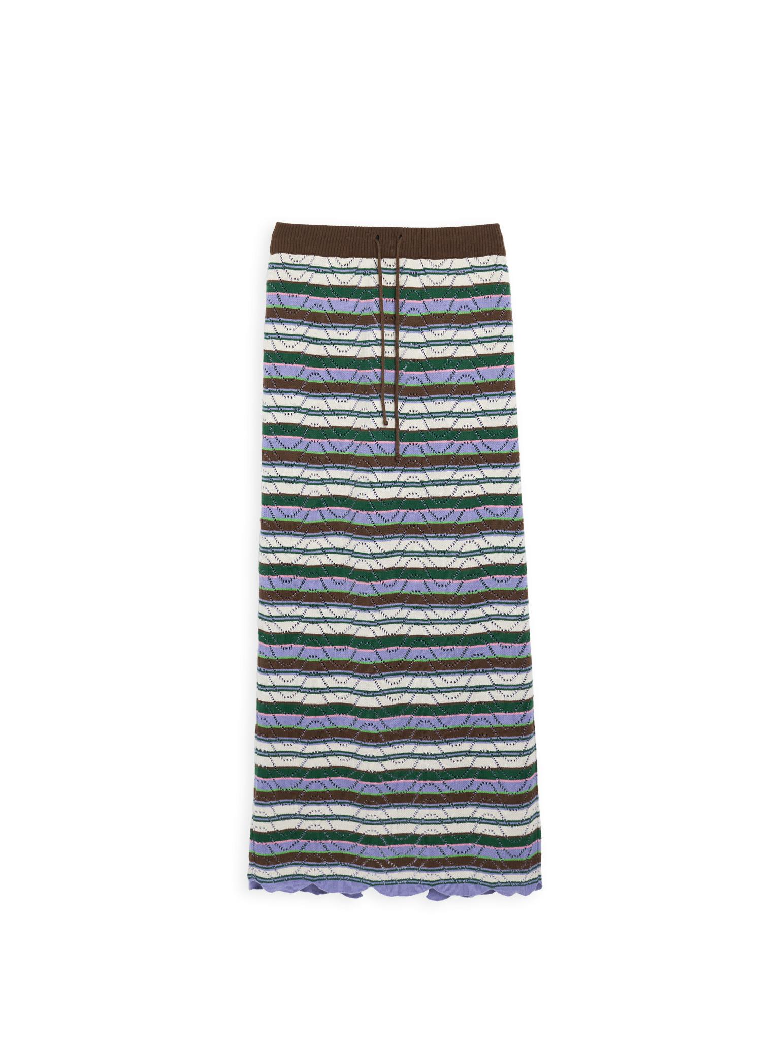women's organic cotton midi skirt – juicy grape