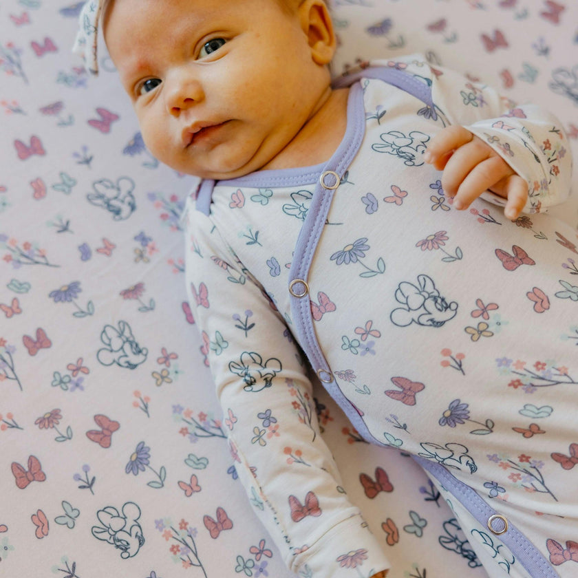 Newborn Knotted Gown - Minnie Mouse's Bowquet
