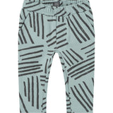Crew Neck Abstract Stripe Graphic Sweatpants