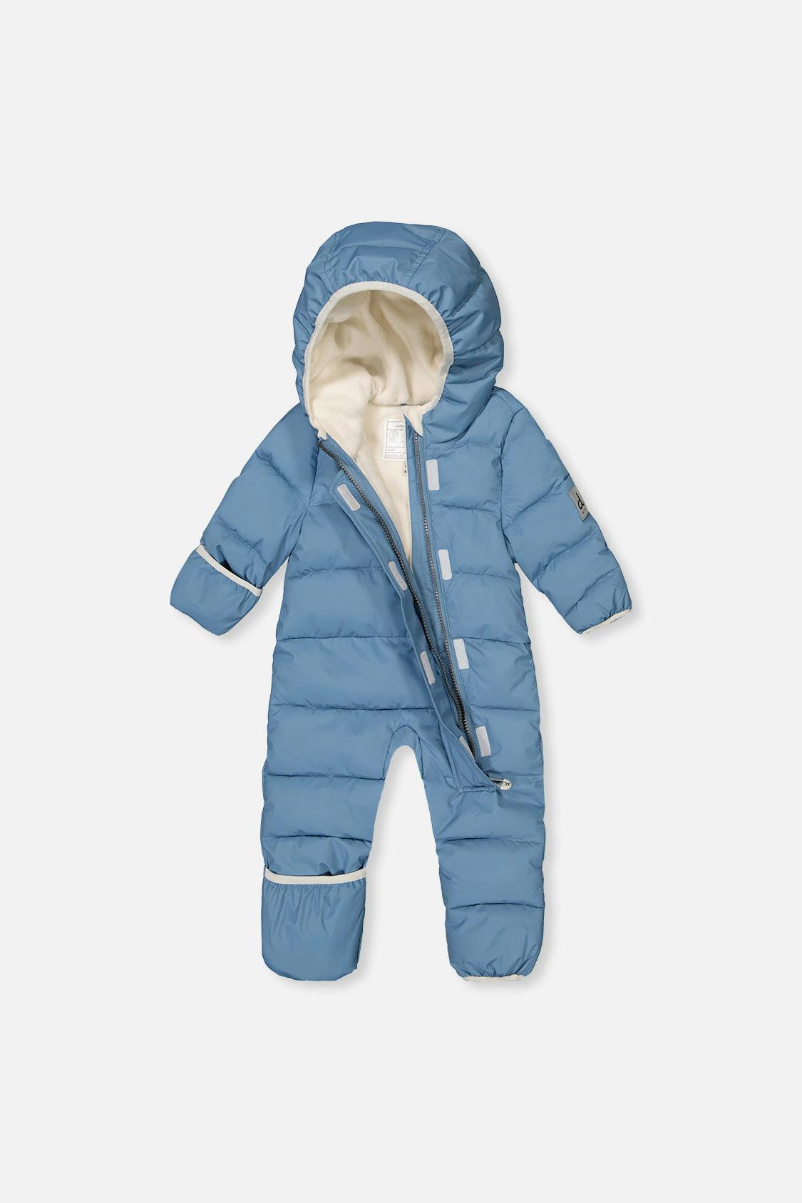 Baby Cloud One Piece Snowsuit Adapted For Car Seats Blue Grey