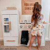 Little Chef Charlotte Modern Play Kitchen, White/Gold