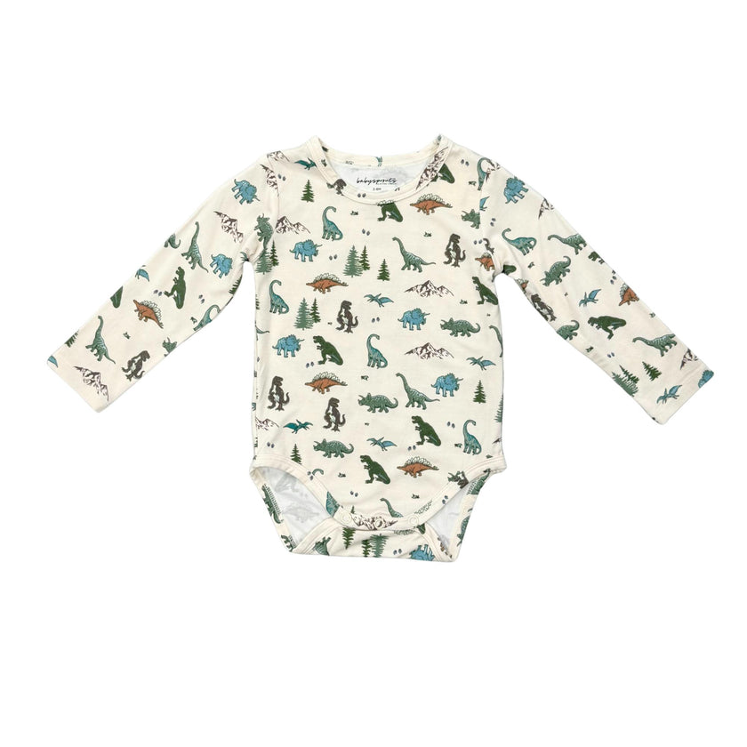 Baby Boy Long Sleeve Bodysuit in Dino Land