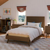 Palma Twin Bed in Natural Walnut
