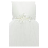 White Hermione Embroidered Cape Dress