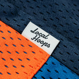 Kids Navy & Orange Game Shorts
