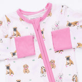 Bestie Dogs Pink - Convertible Romper