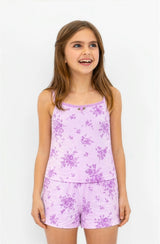 Orchid Floral Print Cami Jersey Set