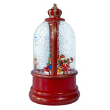Kurt Adler 9-Inch Battery Operated LED Nutcracker Suite & Christmas Tree With Swirling Glitter Water Dome