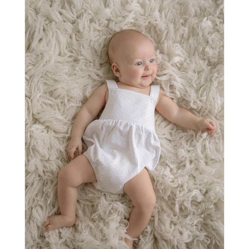 Sage Polka Dot Sleeveless Bubble