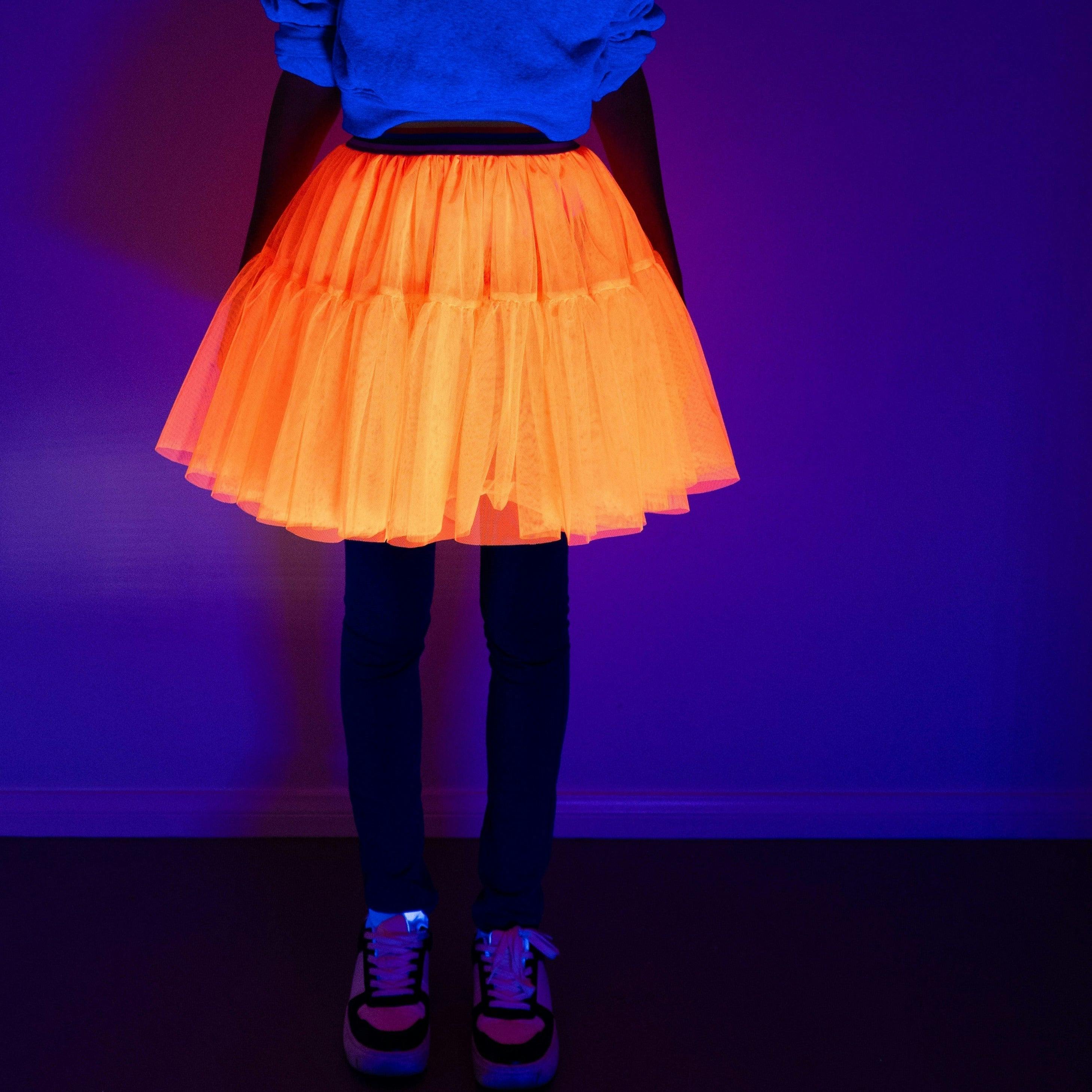 Jr Star Adult Short Orange Glow Skirt