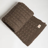 Double cable - Dk brown mel