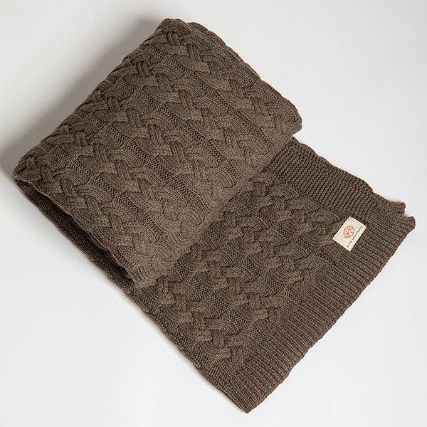 Double cable - Dk brown mel