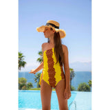 Elena Sleeveless One-Shoulder Cut-Out Swimsuit