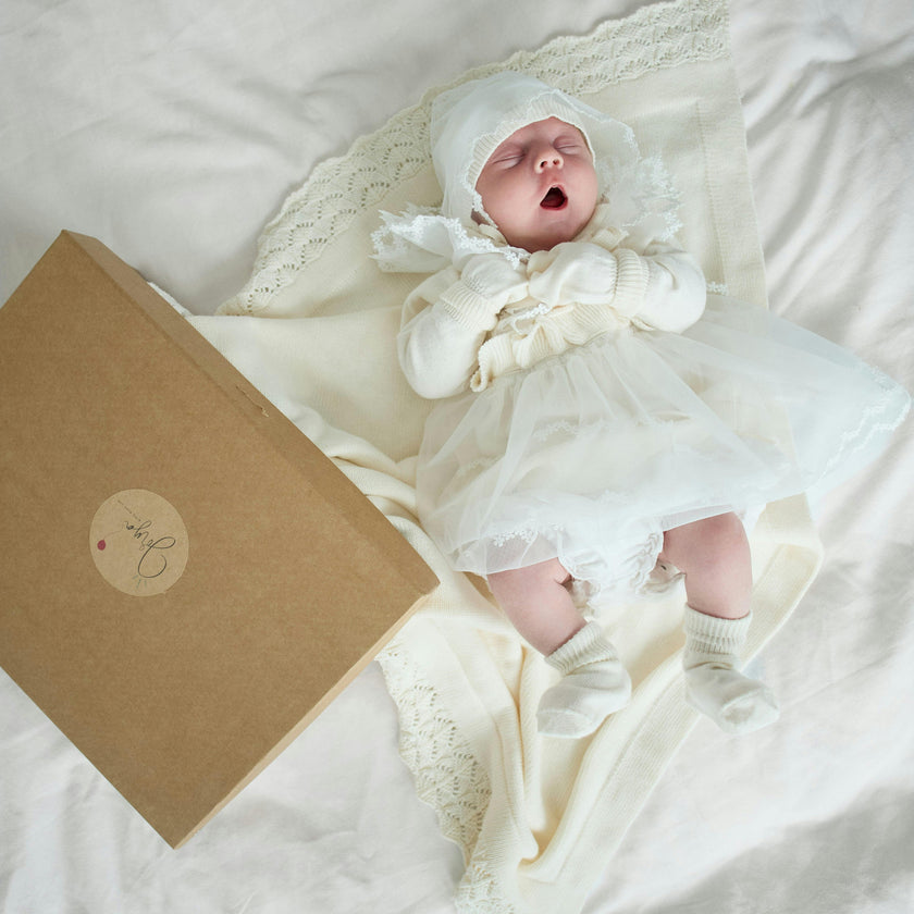 Organic Cotton Baby Dress Gift Set – 5 Pieces
