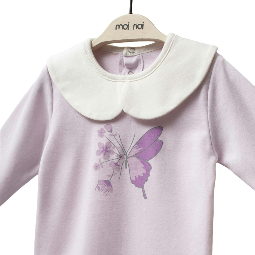 Lilac Butterfly Flower Outfit Set