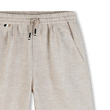 Ivory Textured Shorts