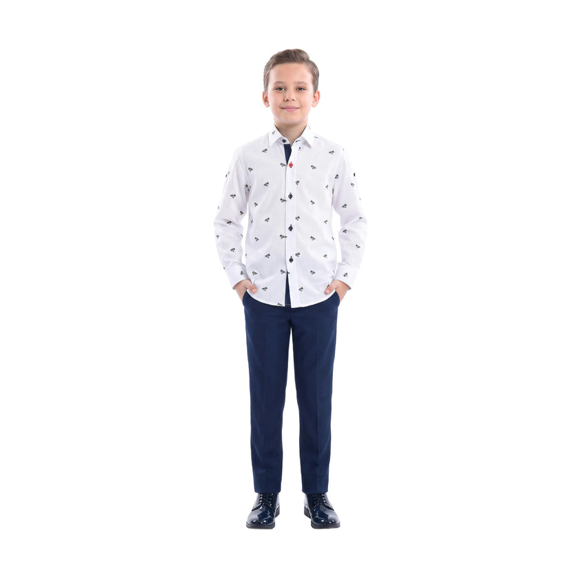 White Palms Dress Shirt