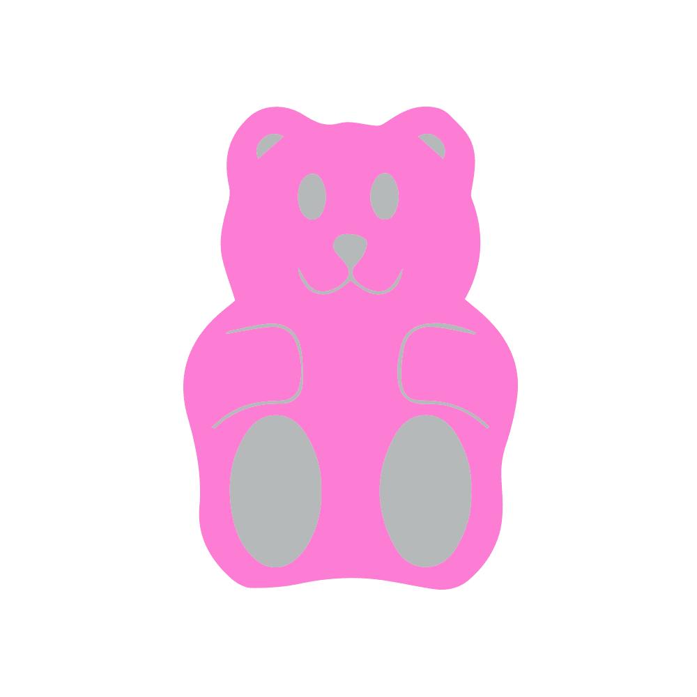 Gummy Bears Die-Cut Dessert Plates