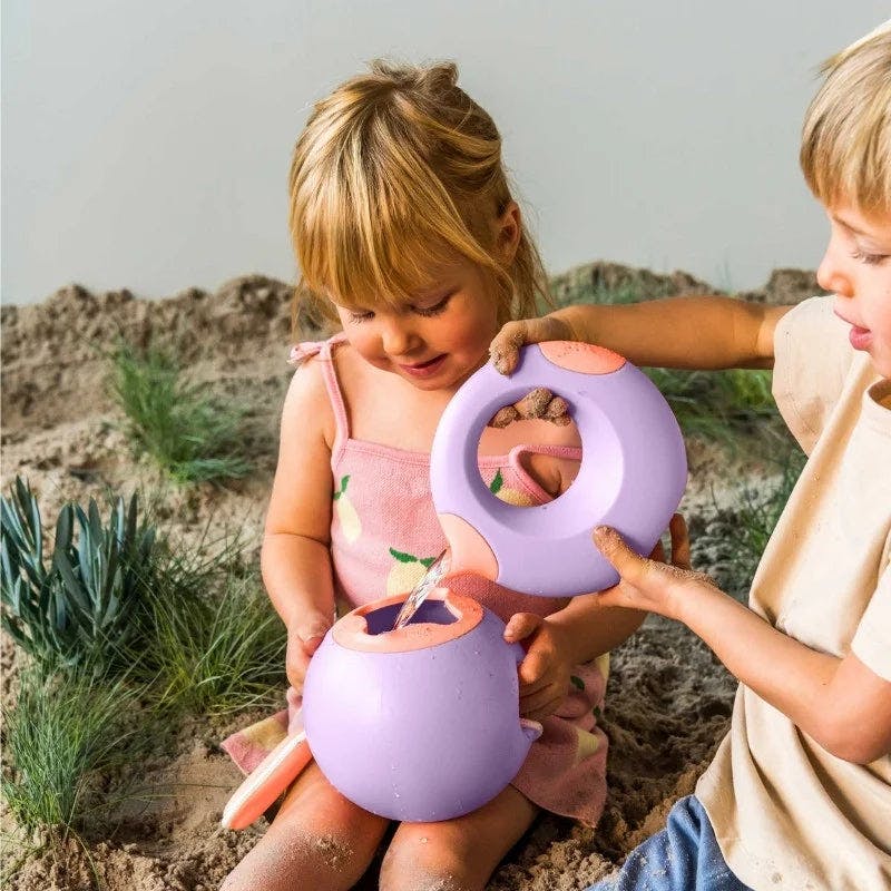 Quut Beach Poncho Banana Pink + Mini Ballo Lavender