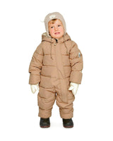 Baby Cloud One Piece Snowsuit Adapted For Car Seats Beige