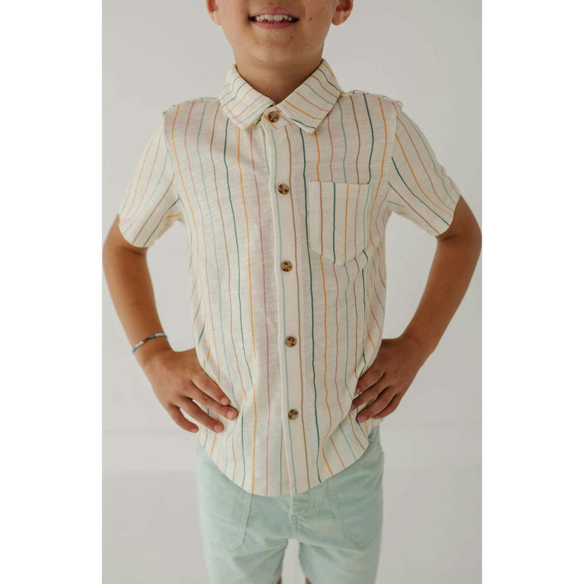 Boy's Collar Button Shirt